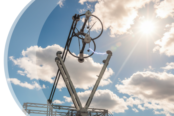 Hochspannungs-Überschlag